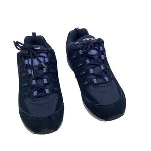 Easy Spirit Romy Women's Walking Shoes Navy Blue Lace Up Size 12W Wide